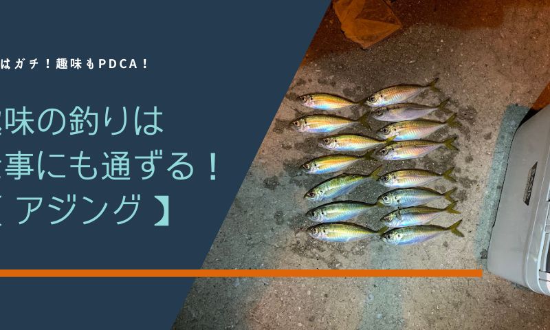 趣味の釣りは仕事にも通ずる!【アジング】