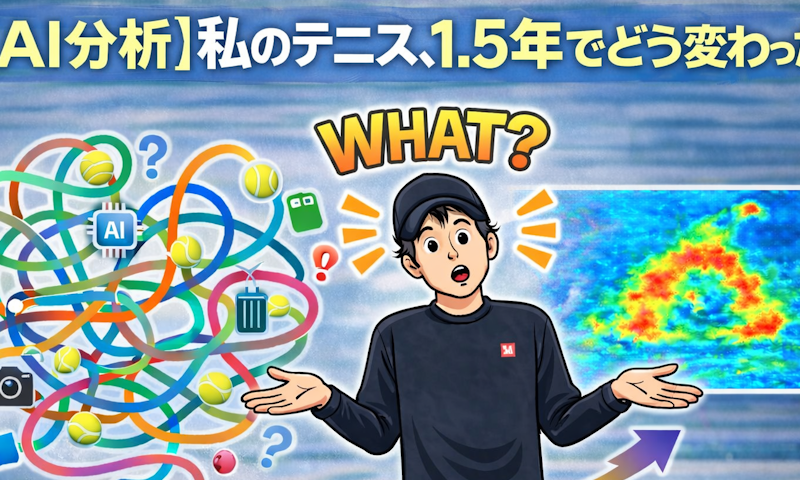 【AI分析】私のテニス、1.5年でどう変わった？