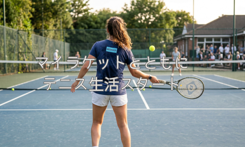 マイラケットとともにテニス生活スタート