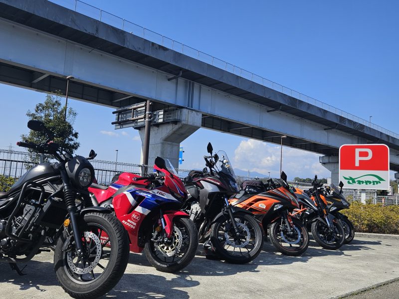 さわやかにて愛車記念撮影